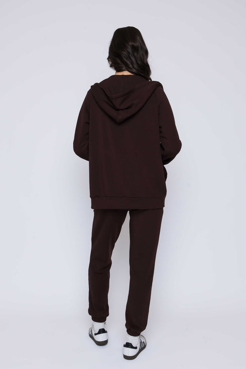 Tina-Luxe Fleece Oversized Zip Hoody